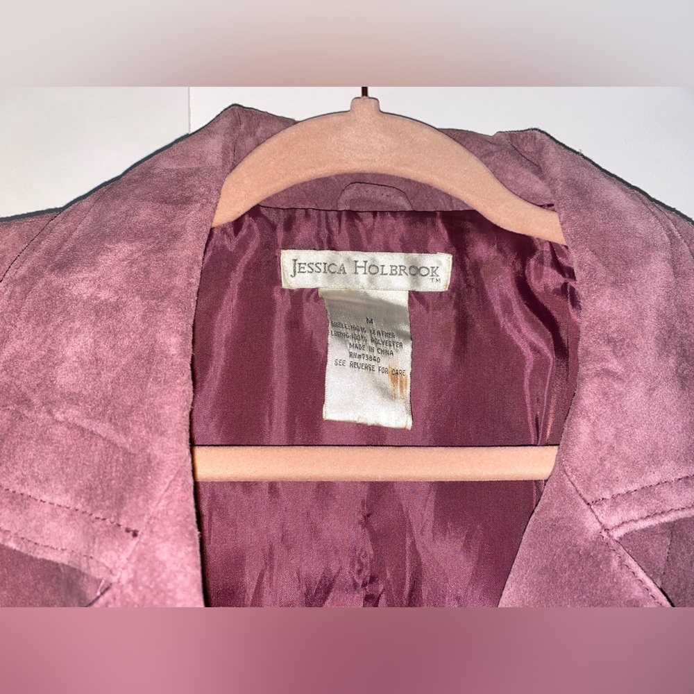 Vintage Jessica Holbrook Washable Suede Jacket - Picture 7 of 7